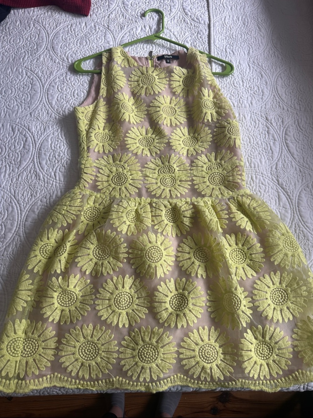 Yellow Daisy Lace Dress